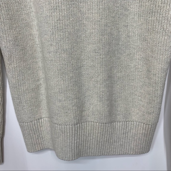 American Rag Men’s Crewneck Sweater With Pocket & Shoulder Patches Cream Gray - Picture 7 of 16